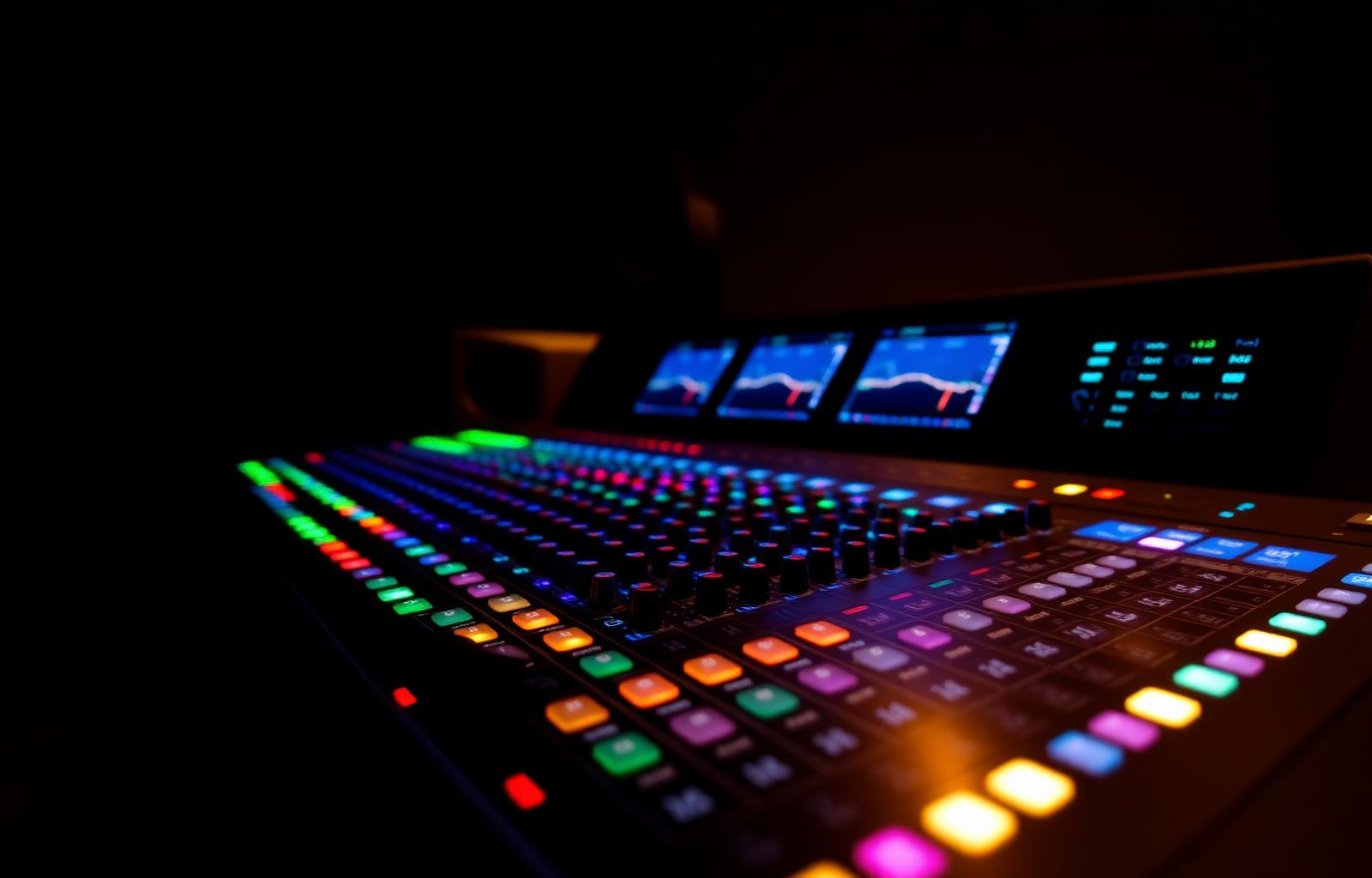 Live sound mixing console